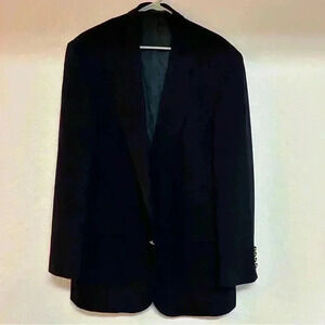 Land’s End Sports Coat Suit Jacket Blazer 43R *missing button*